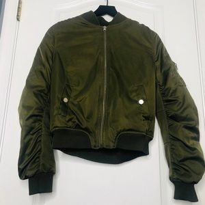 Green Bomber Jacket